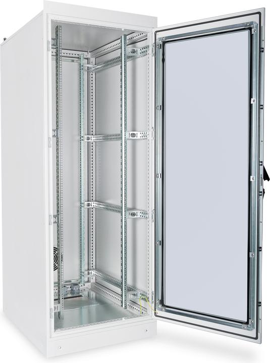 Produktbild Digitus 42HE Netzwerkschrank Indoor IP55 2100x800x1000 mm Hartglastur inkl. Sockel Grau RAL 7035 (42 HE, 19 Zoll Rack)