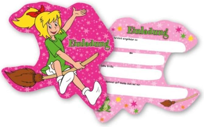DH-Konzept Invitation Witch Bibi Blocksberg (6 pcs.)
