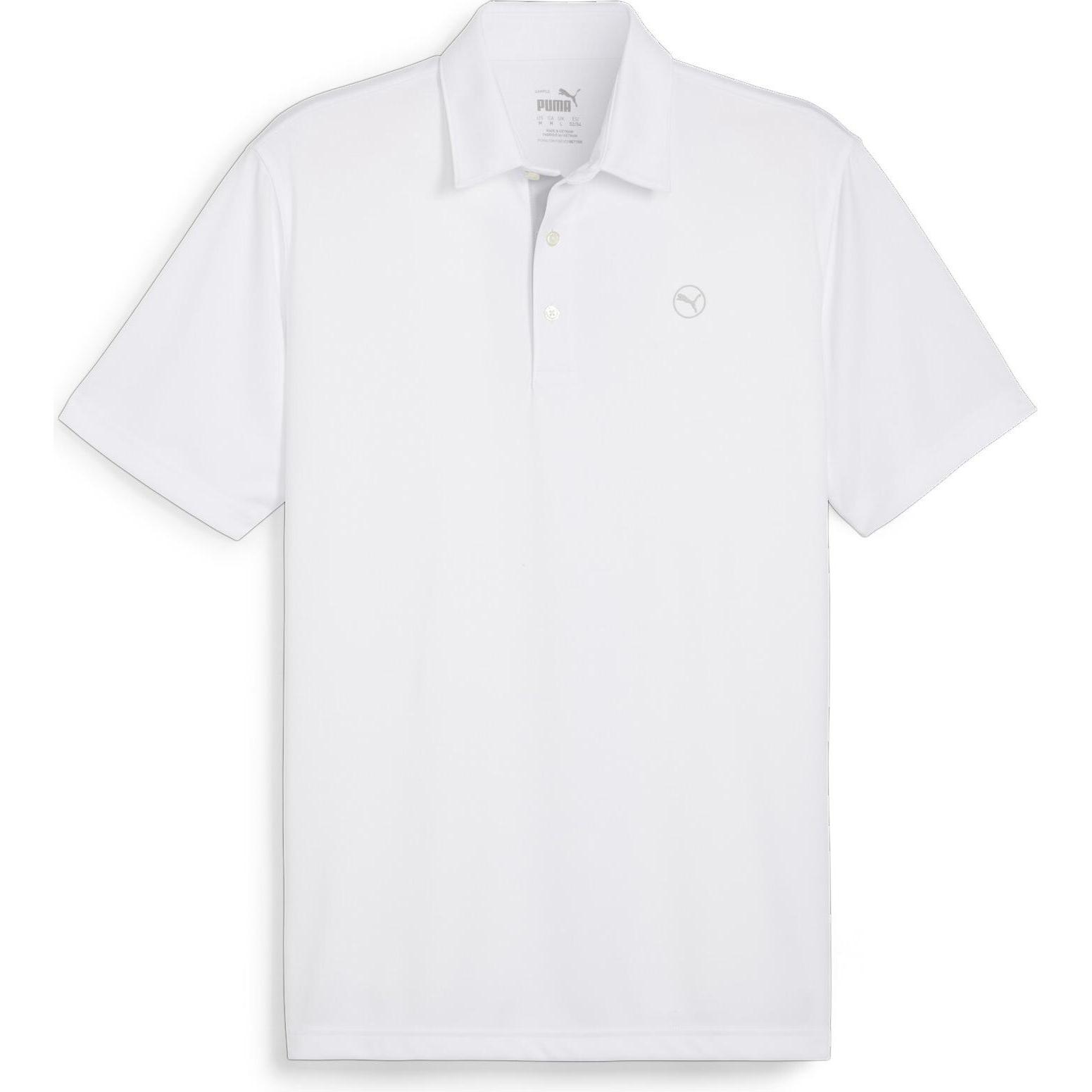 Puma, Herren, Shirt, Pure Solid Polo, Weiss, (XS)