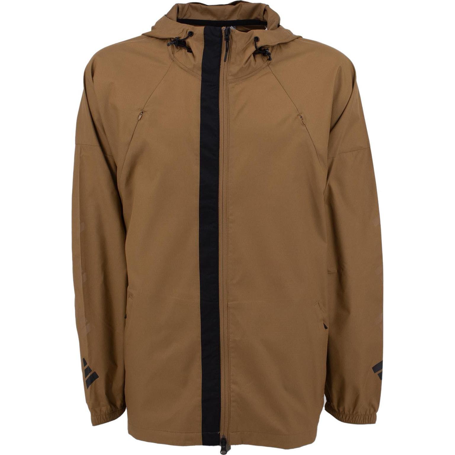 adidas, Herren, Jacke, Athletics Pack W.N.D. Outdoor Jacke Windjacke (S), Braun, S