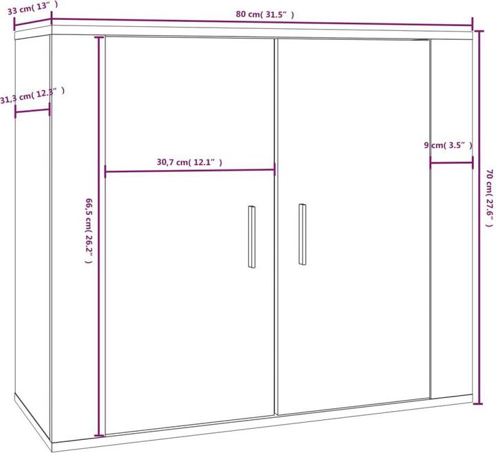 Image du produit VidaXL Tammo (80 x 33 x 70 cm)