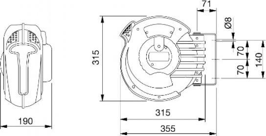 Produktbild Elmag automatischer Kabelaufroller PROFI 230 Roll Electric (18 m, 1.50 mm²)