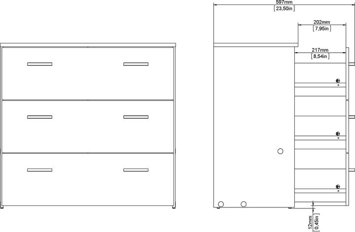 Image du produit Tvilum Space (74.10 x 35.95 x 69.90 cm)