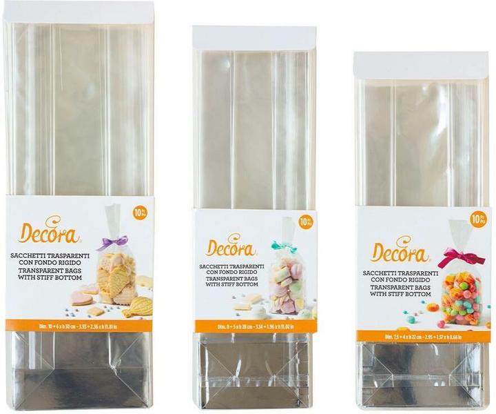 Produktbild Decora Klarsichtbeutel mit festem Boden klein (10 x)