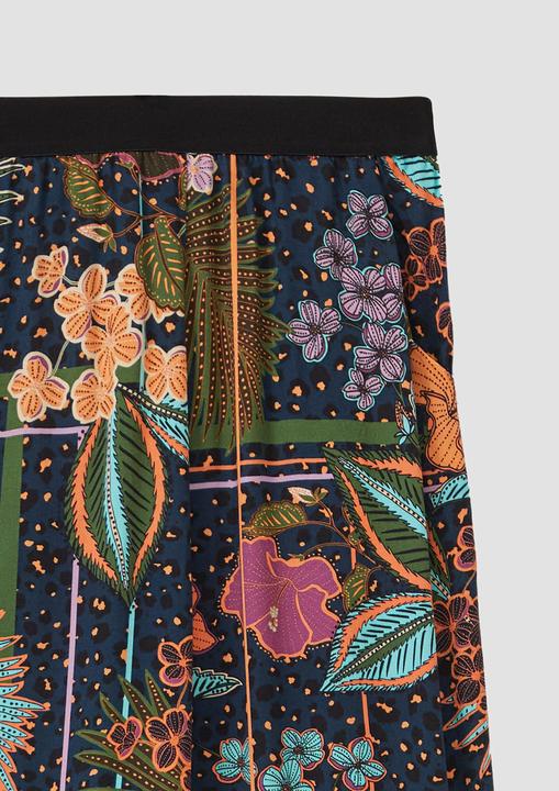 Image du produit S.Oliver Hose Satinierte Hose im Loose Fit mit Elastikbund und All-over-Print (164)