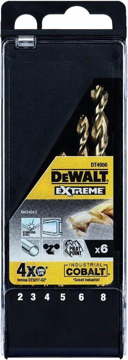 Actual product image DeWalt Metal drill bit set (2 mm, 3 mm, 4 mm, 5 mm, 6 mm, 8 mm)