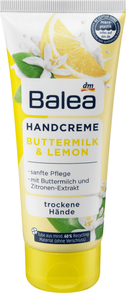 Actual product image dm Balea Hand Cream Buttermilk & Lemon