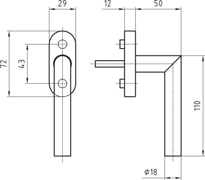 Immagine prodotto Glutz Maniglia della finestra