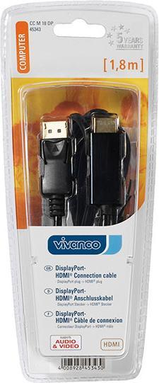 Immagine prodotto Vivanco DisplayPort (1.50 m, HDMI, DisplayPort)