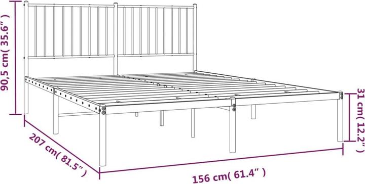 Image du produit vidaXL Bettgestell (150 x 200 cm)
