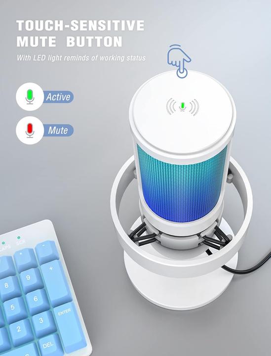 Produktbild Fifine A8 white Professional Recording USB Microphone