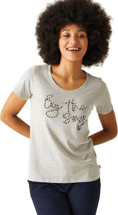 Actual product image Regatta Womens/Ladies Filandra VIII Text Marl T-Shirt (36)