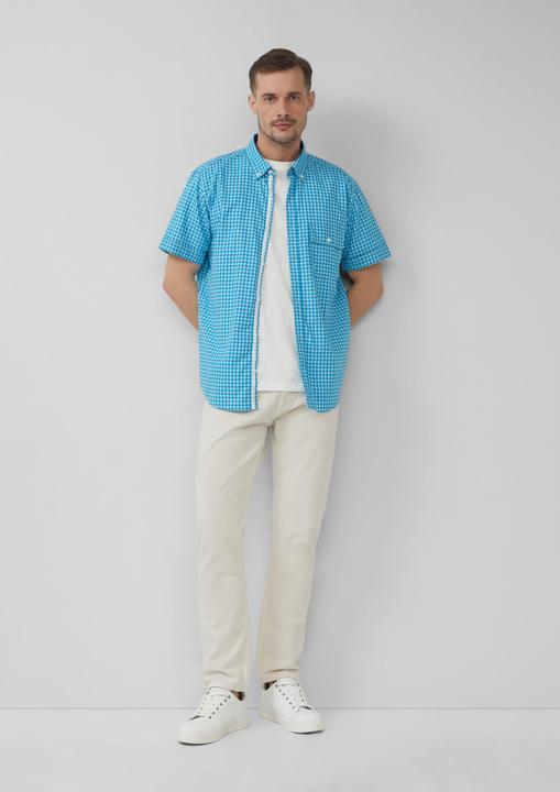 Immagine prodotto s.Oliver Hemd Regular Fit: Kariertes Hemd aus Baumwolle mit Button-Down-Kragen (M)