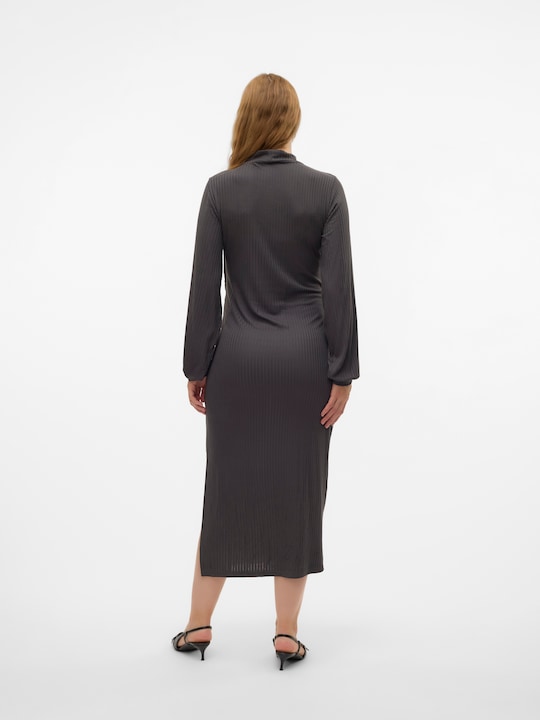 Actual product image Mamalicious Mltrinity June Ls Jrs Midi Dress 2f (S)
