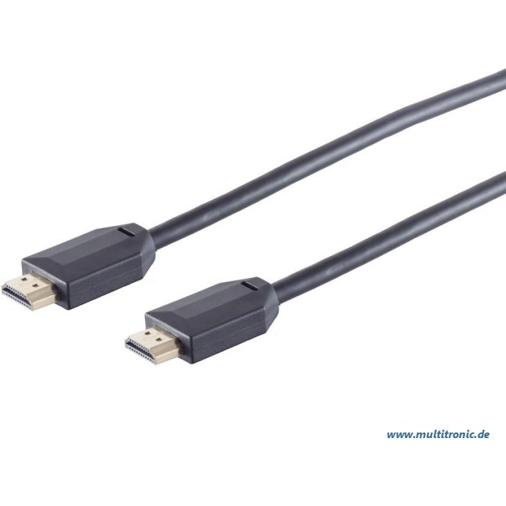 Brackton 10K Cavo HDMI 2.1 Ultra High Speed 3.0m St/St Risoluzione fino a: 10K (120Hz), 8K (120Hz), 5K, Cavo video, Nero