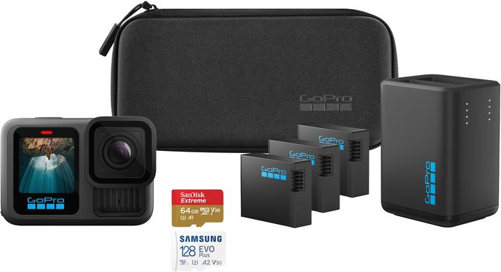 Produktbild GoPro Hero 13 Black Extended Power Bundle (128GB) (30p, GPS, Bluetooth, WLAN)
