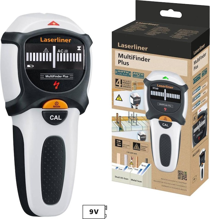 Actual product image Laserliner Locating device MultiFinder Plus 080.965E Locating depth (max.) 100mm