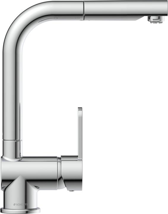 Productafbeelding Schütte Keukenkraan LONDON gootsteenmengkraan lage druk chroom uittrekbaar draaibaar 79719