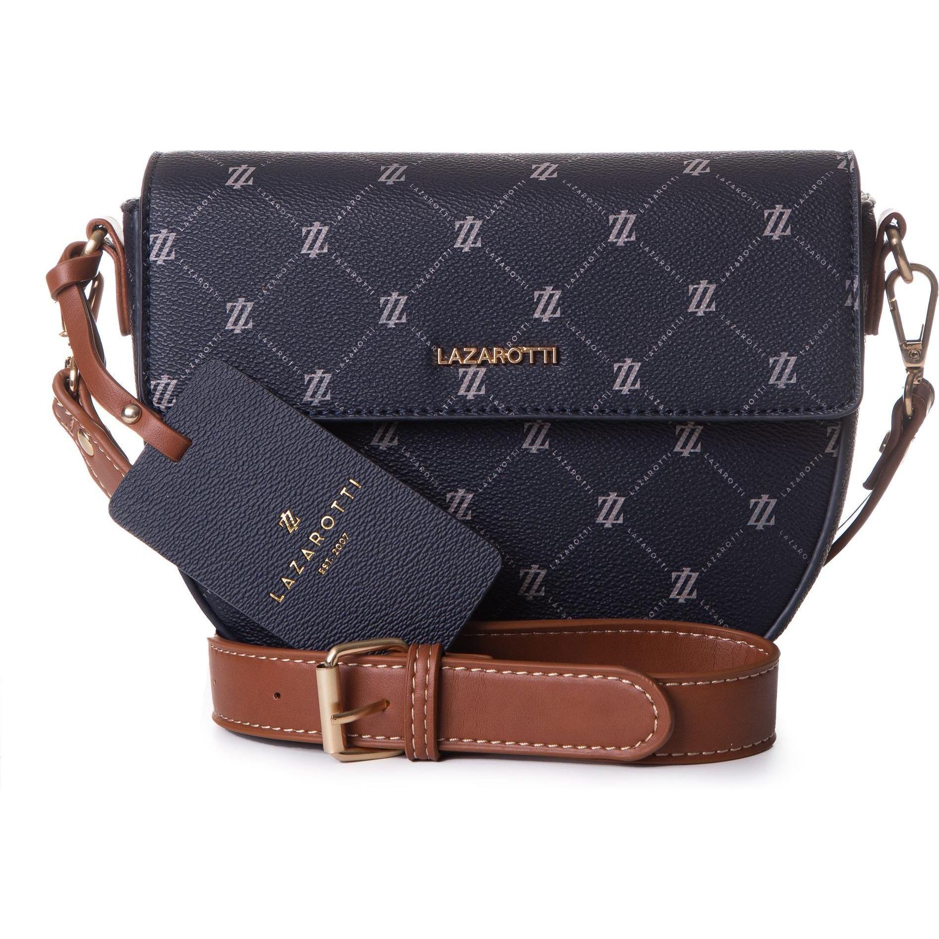 Lazarotti, Handtasche, Palermo Umhängetasche 21 cm, Blau