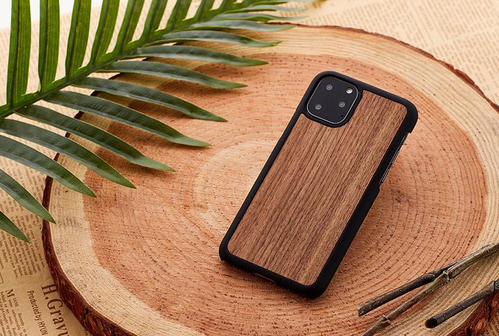 Actual product image Man&Wood SmartPhone case iPhone 11 Pro Max black walnut black (Apple iPhone 11 Pro Max)
