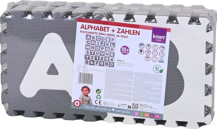 Actual product image Knorrtoys Alphabet numbers (180 x 180 cm)