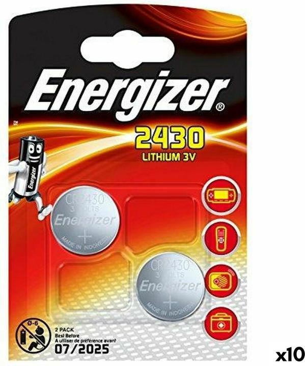 Produktbild Energizer Lithiumknopfzellen 3 V CR2430 (10 Stück) (10 Stk., CR2430)