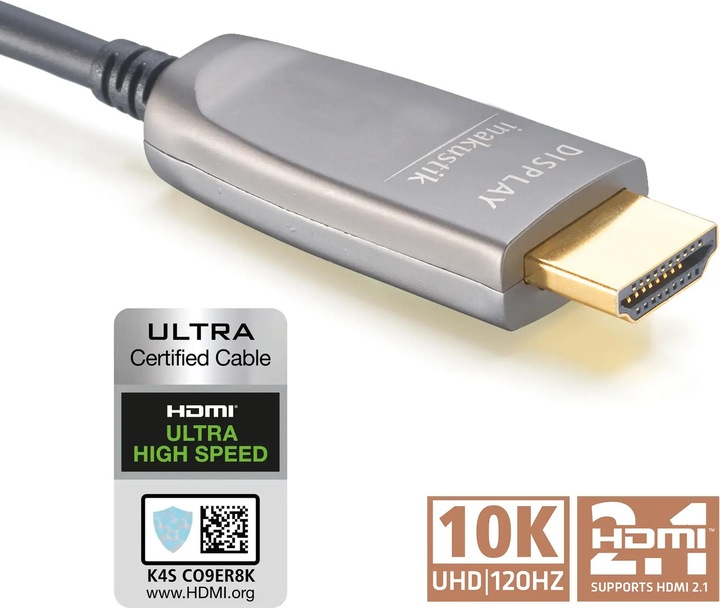 Actual product image Inakustik HDMI (Typ A) — HDMI (Typ A) (10 m, HDMI)