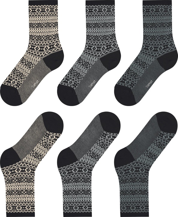 Immagine prodotto Esprit Sami Pattern 3-Pack Donna (confezione da 3, 36 - 41)