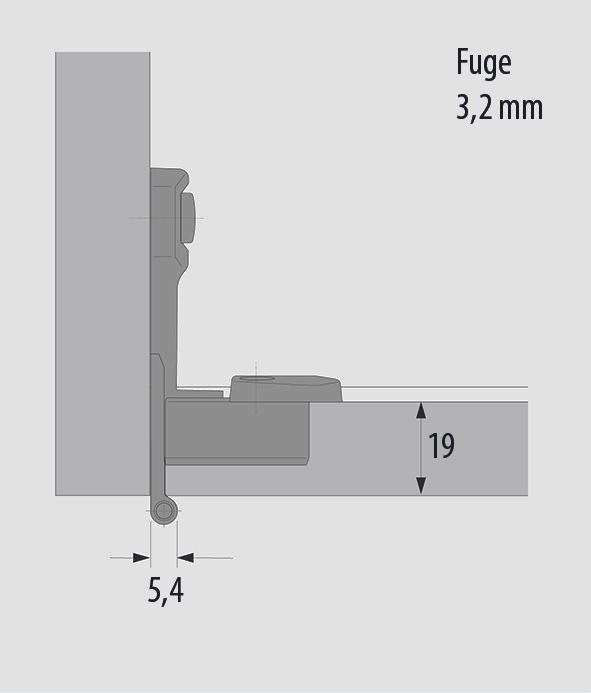Produktbild Hettich Einachs-Innentopfbänder Selekta Pro 2000