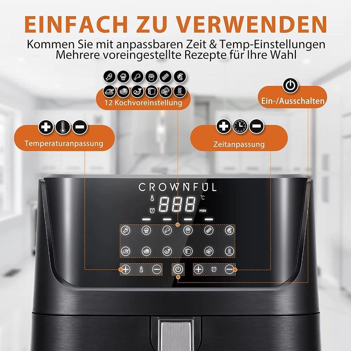 Produktbild Crownful Luftfritteuse 6.5L