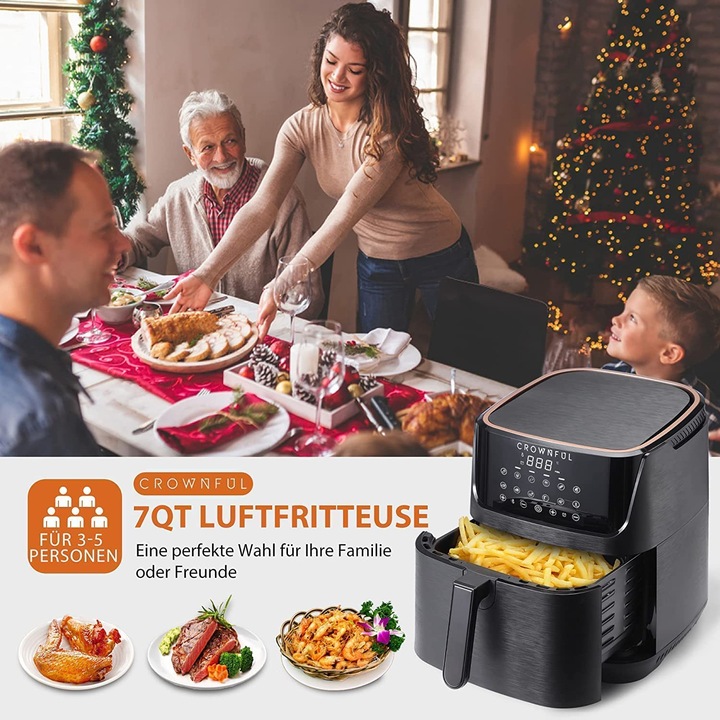 Immagine prodotto Crownful Friggitrice ad aria 6,5L