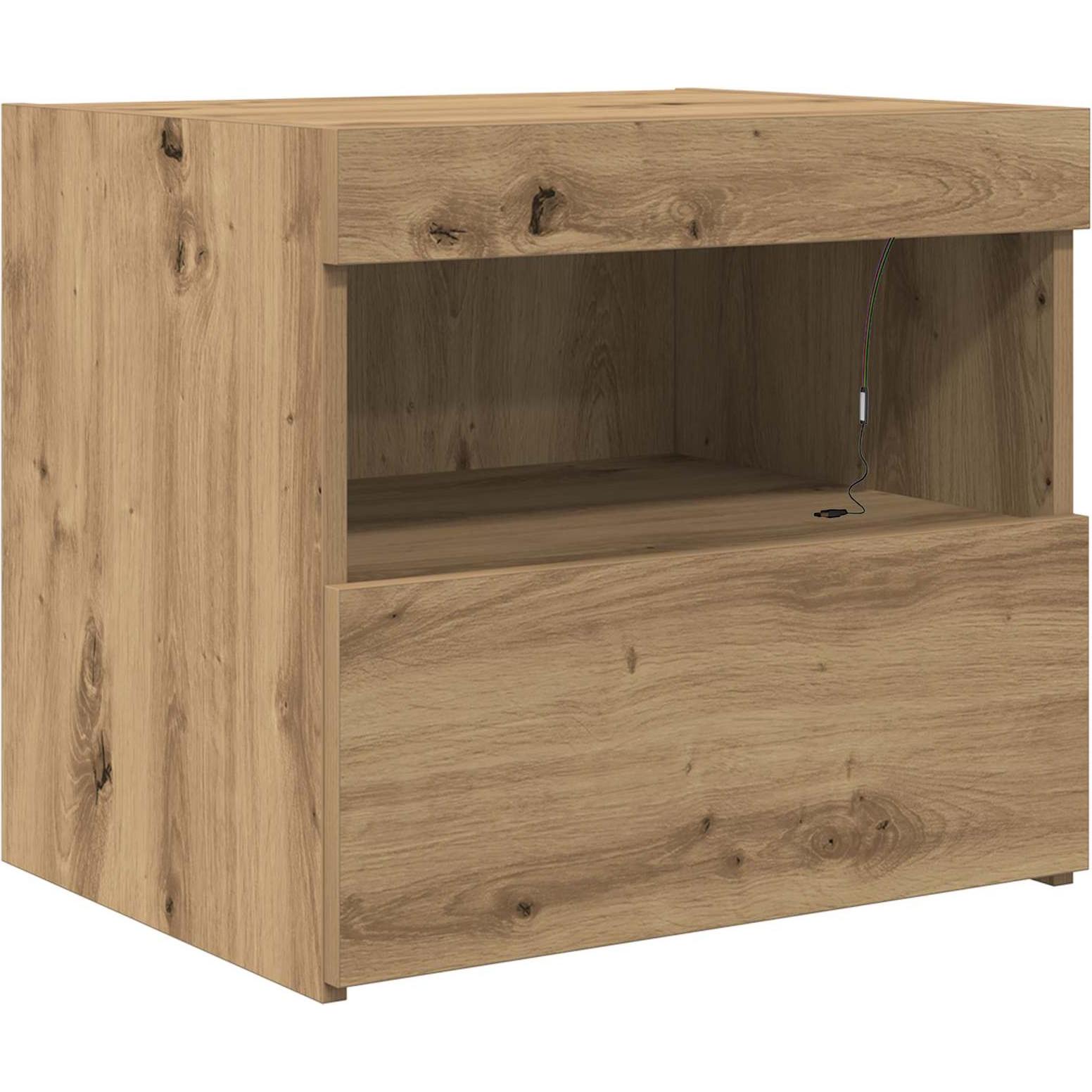 Vidaxl Marrone Comodino, Nachttisch (50 X 40 X 45 Cm)