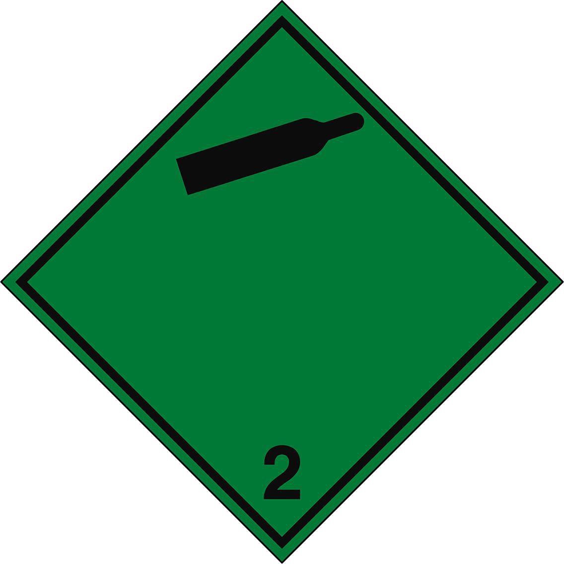 Brady, Etiketten, Transport Sign - ADR 2.2B -