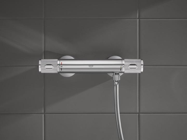 Produktbild Grohe Precision Feel Thermostat-Brausearmatur, mit ProGrip-Griff, wassersparend, chrom