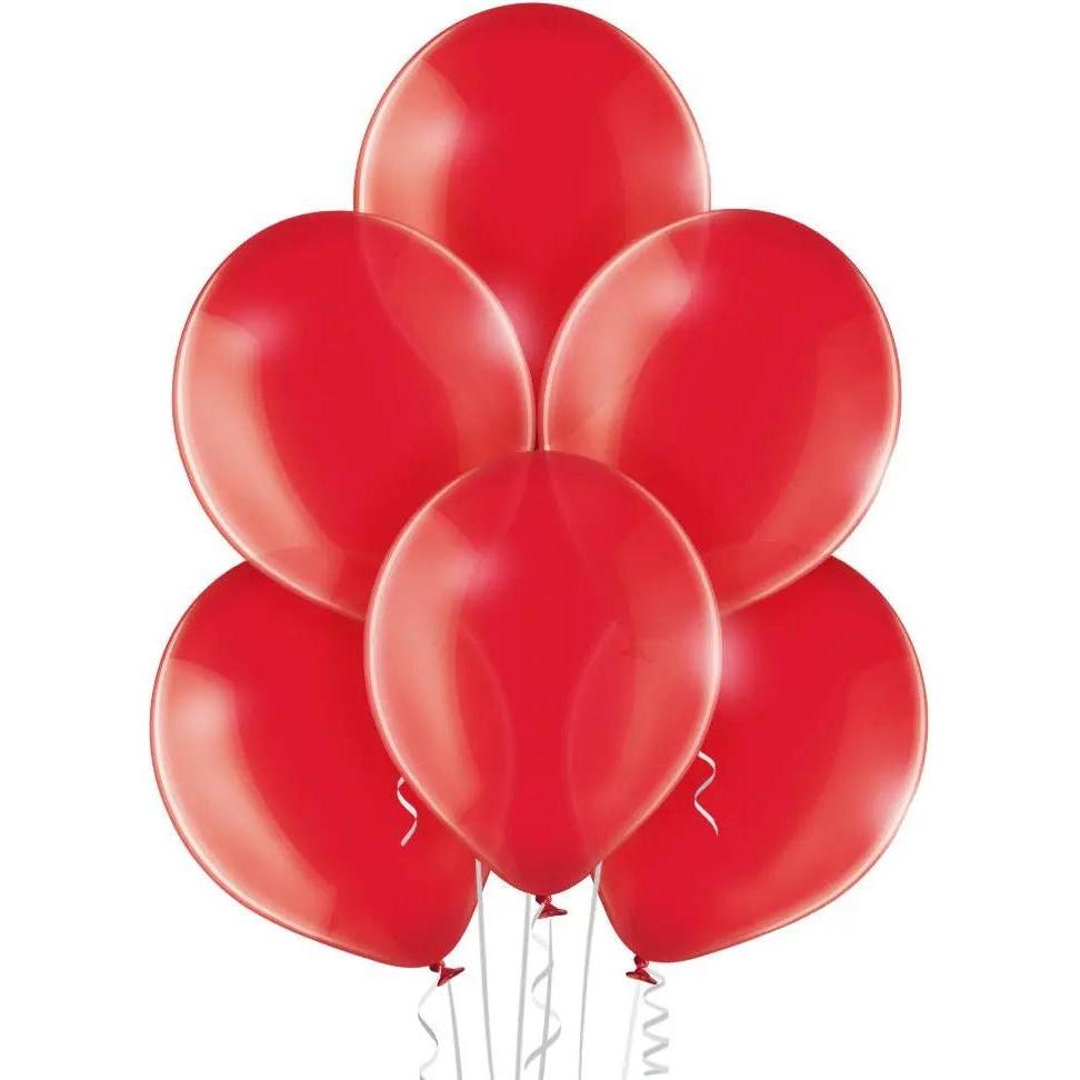 Belbal Ballon rot transparent