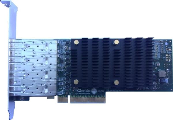 Chelsio Netzwerkkarte Quad-Port SFP+ 10 Gbit LP T540-LP-CR (PCI-E x8)