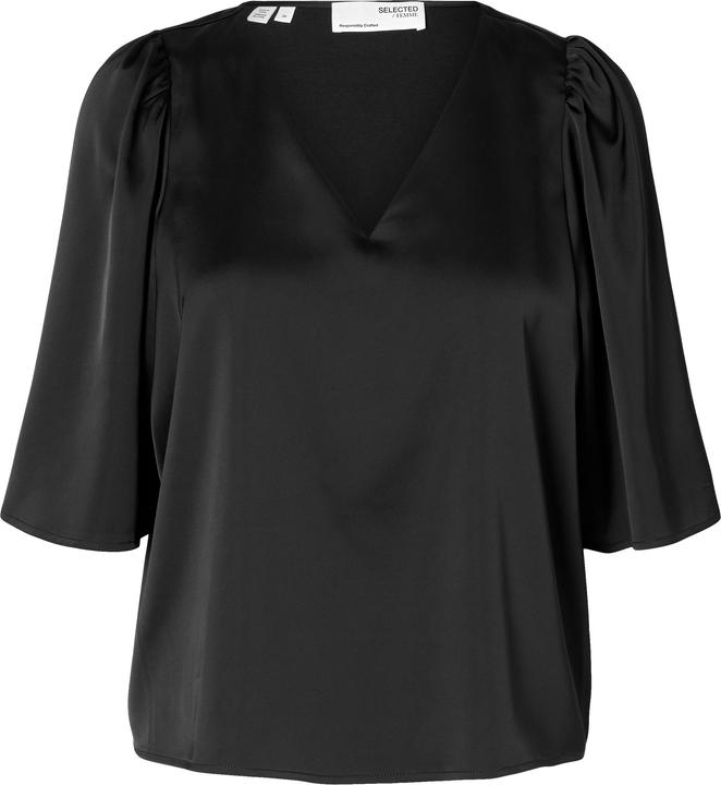 Produktbild Selected Femme Satin Bluse mit 2/4 Ärmeln (38)