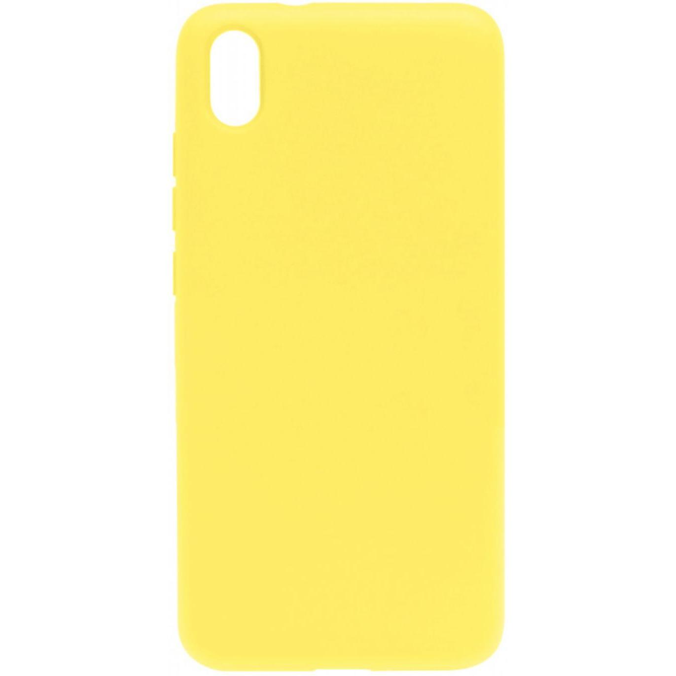 Evelatus Redmi 7a Silicone morbido (Xiaomi Redmi 7A), Cover smartphone, Giallo