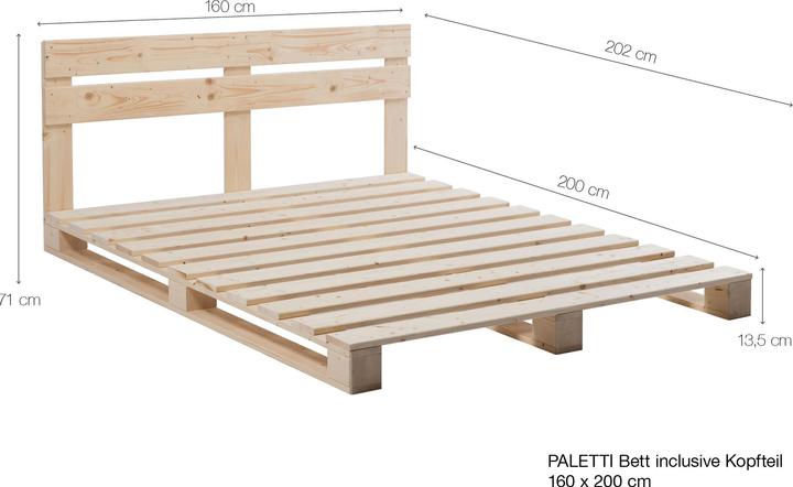 Produktbild Möbel-Eins Paletti (160 x 200 cm)