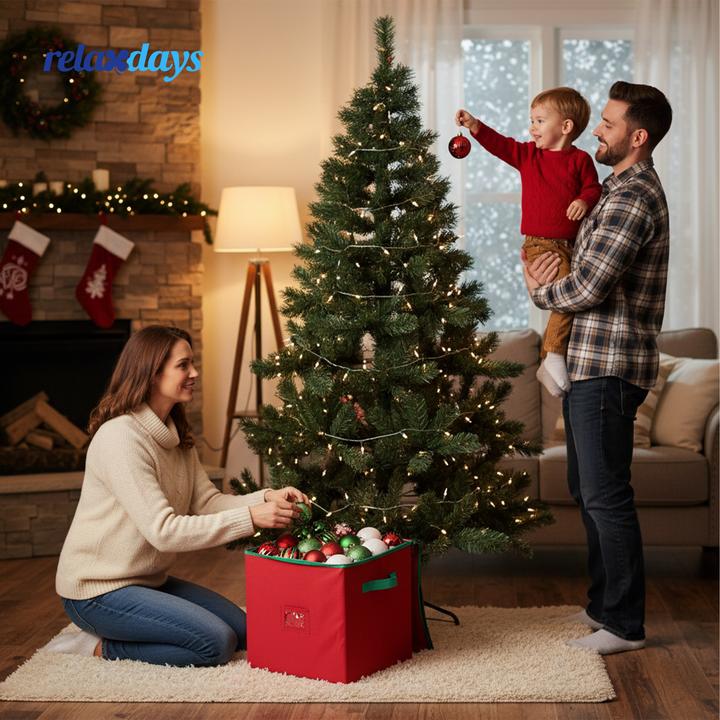 Produktbild Relaxdays Weihnachtskugel-Aufbewahrungsbox (33 cm)