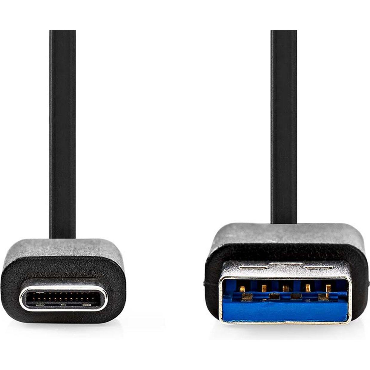 Thumbnail - Nedis USB-Kabel USB 3.2 Gen 1 USB-A Stecker USB-C™ Stecker 15 W 5 Gbps Vernickelt 1.00 (1 m, USB 3.2 Gen 1), USB Kabel