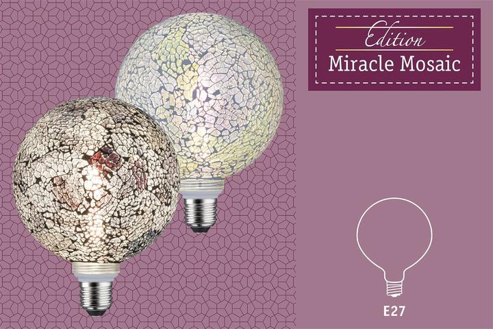 Produktbild Paulmann Globe Miracle Mosaic (E27, 470 lm, 1x)