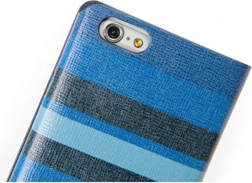 Actual product image Tucano Stripes Folio for iPhone 6/6S (4.7) Blue (Apple iPhone 6)