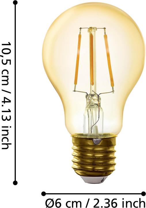 Label énergétique EGLO Sources lumineuses (E27, 500 lm, 40x)