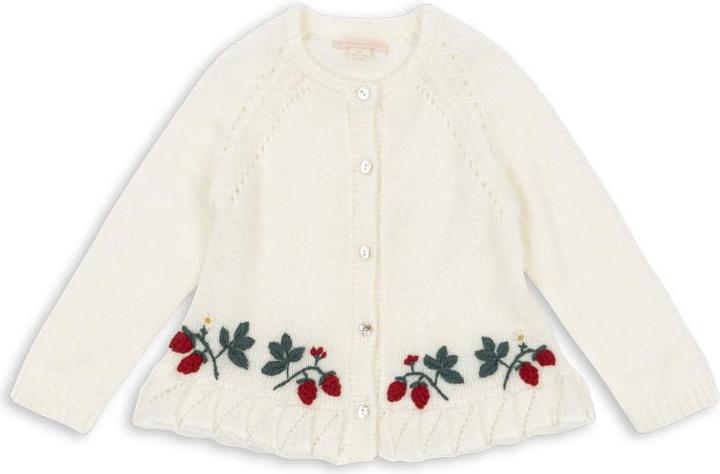 Produktbild Konges Slojd Minia RüschenCardigan Bright White (80)