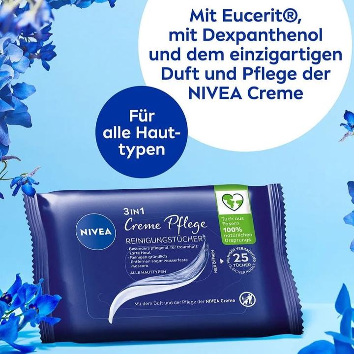 Produktbild NIVEA Reinigungstücher Creme Pflege 25er (Reinigungstücher Gesicht)