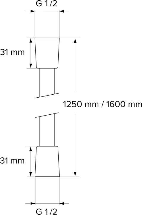Image du produit Chris Bergen Flexible de douche (160 cm)
