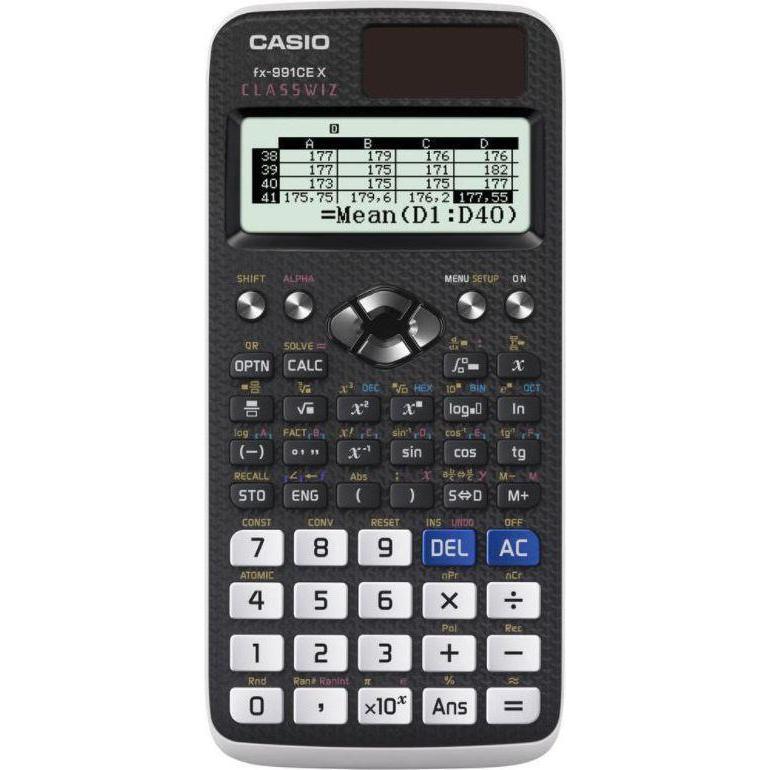 Casio, Taschenrechner, FX-991CEX (Solarzellen, Batterien)