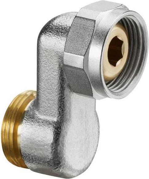 Actual product image Oventrop G 3/4 AG x G 3/4 ÜM S-connection fitting - brass/nickel-plated (1019204)