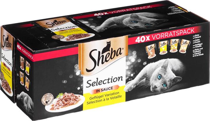 Produktbild Sheba Selection in Sauce (Adult, 40 Stk., 3400 g)
